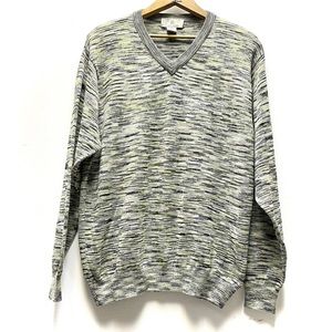 Bobby Chan Silk Blend Men’s V Neck Sweater